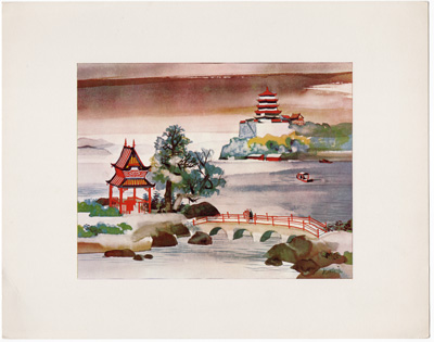 Scenic Pavilion
Summer Palace, Peking vintage Japanese, Chinese, Asian-themed print